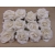 Kwiatki papierowe 12szt. białe
