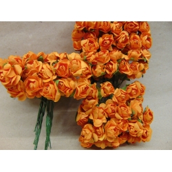 Różyczki papierowe 1,5cm 144SZT pomarańczowe