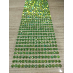 Przyklejane mini kwiatuszki 5mm-406 szt zielone opal